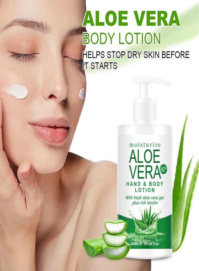 Grospe Organic Aloe Vera Gel for Face & Body, 10.14 Fl Oz Soothing & Hydrating Lotion, 80% Pure Aloe Gel Organic Moisturizer for Dry Skin, Lightweight Non-Greasy Formula - Image 2